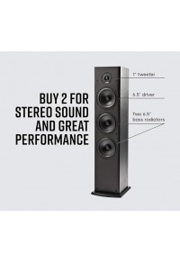 FS2-B8-Home Theater Floor Standing Tower Speaker (single, black)