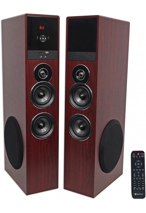 FS2-B09-Cherry Home Theater tower speaker 8" Sub/ Bluetooth /USB