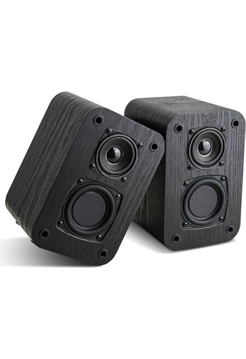 BS18-Classic wood grain bookshelf speakers, a pair.