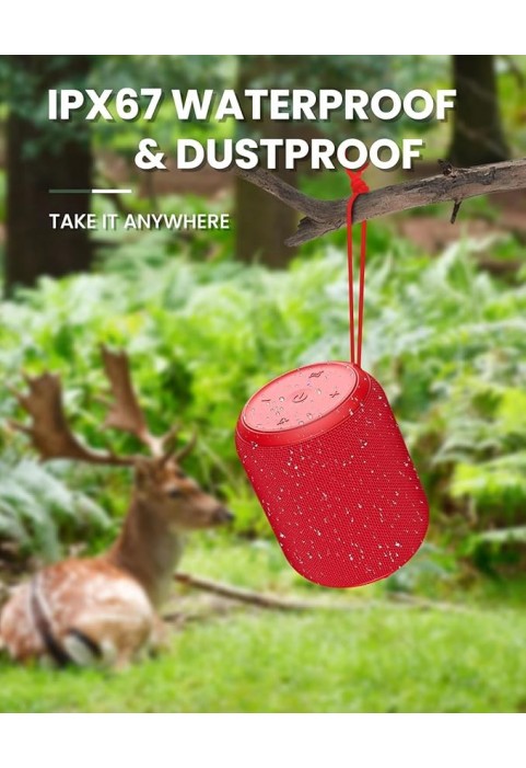 PAS750-15W Portable Bluetooth speaker, stereo (red)