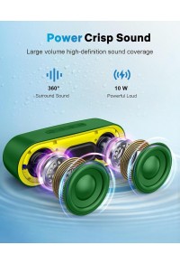 PAS755-Waterproof portable speaker Stereo (green)