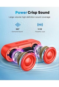 PAS756-Waterproof portable speaker Stereo (red)