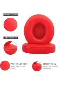 EPA325-Universal Memory Foam Replacement Ear Pads - (Red)-Single shot not shipped